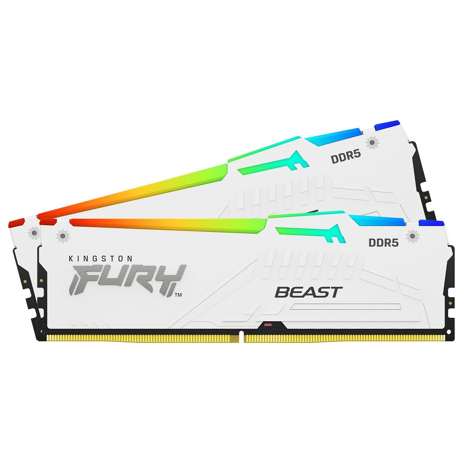 Kingston FURY RGB 32GB (2x16GB) DDR5 PC5-48000C40 6000MHz Dual Channel Kit - White