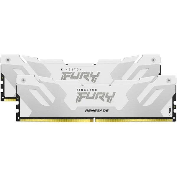 Kingston FURY Renegade 32GB (2x16GB) DDR5 PC5-44800C38 7600MHz Dual Channel Kit - White