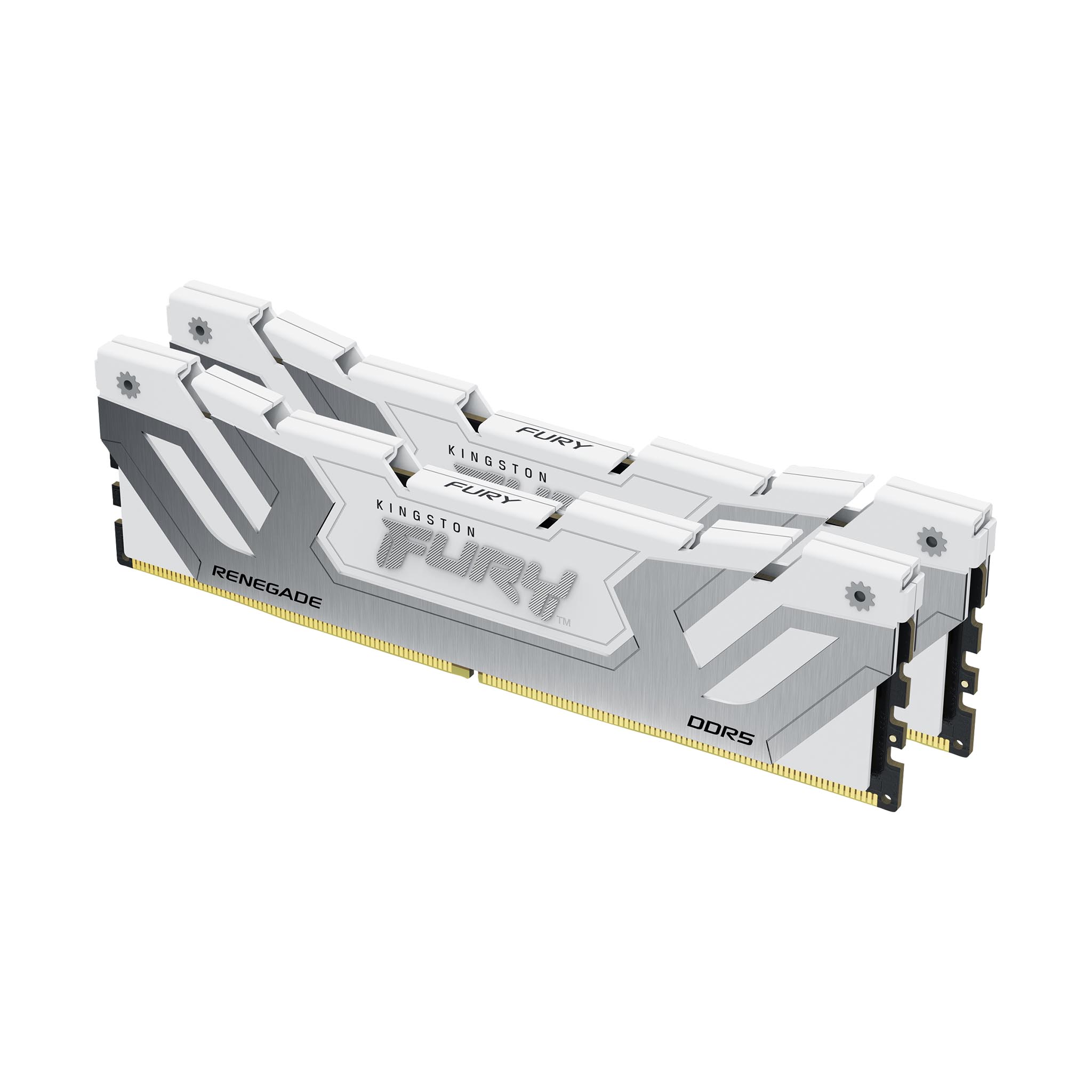 Kingston - Kingston FURY Renegade 48GB (2x24GB) DDR5 C40 8400MHz CUDIMM Dual Channel Kit - White