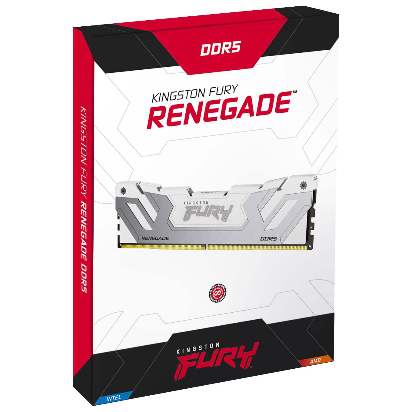 Kingston - Kingston FURY Renegade 48GB (2x24GB) DDR5 C40 8400MHz CUDIMM Dual Channel Kit - White