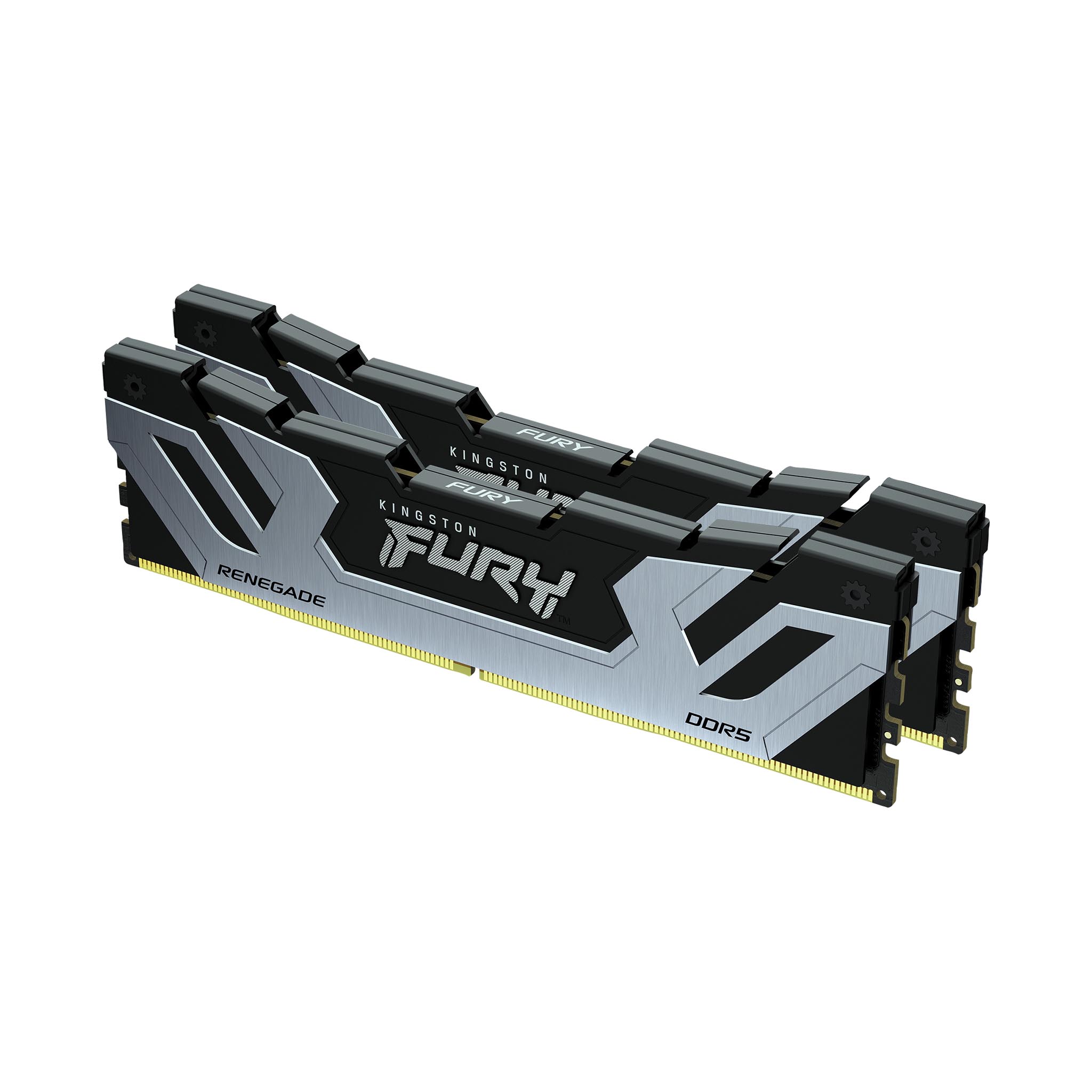 Kingston - Kingston FURY Renegade 48GB (2x24GB) DDR5 C40 8400MHz CUDIMM Dual Channel Kit - Black/Silver