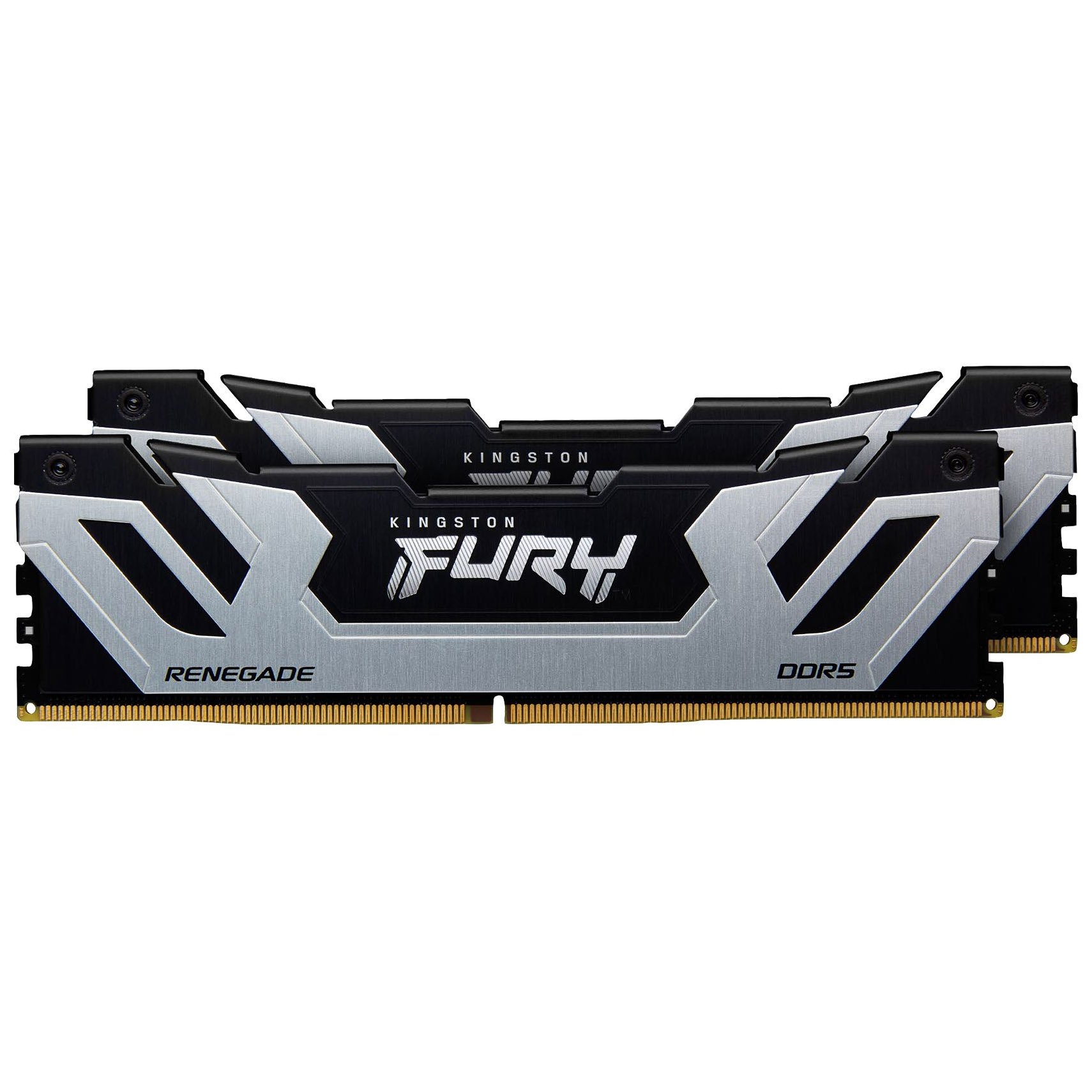 Kingston - Kingston FURY Renegade 48GB (2x24GB) DDR5 C40 8400MHz CUDIMM Dual Channel Kit - Black/Silver