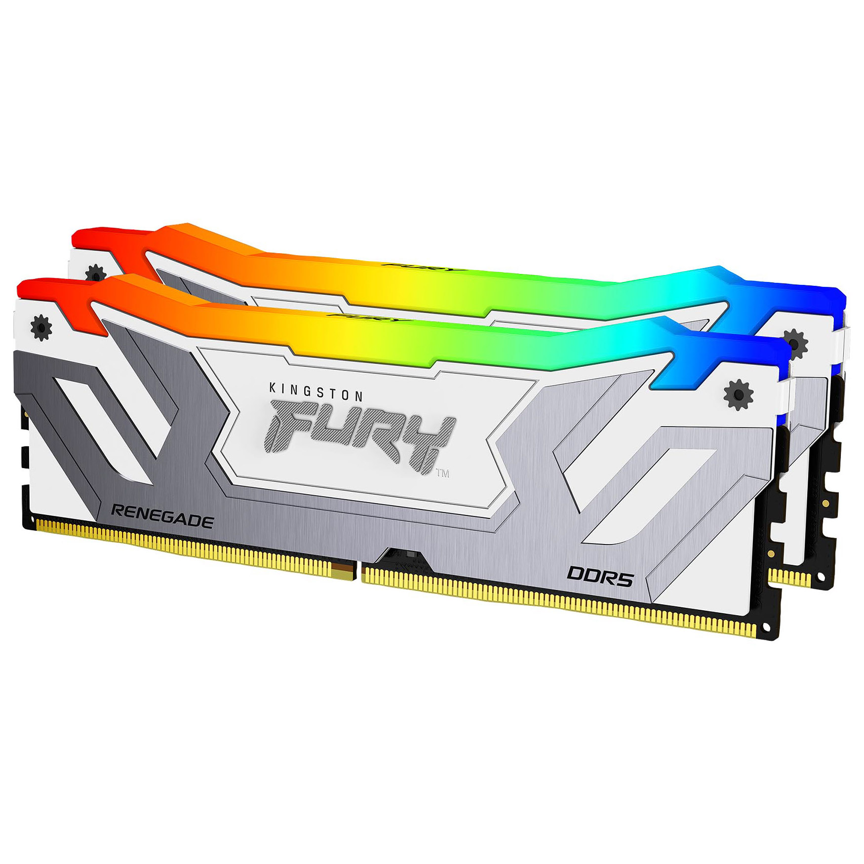 Kingston FURY Renegade RGB 48GB (2x24GB) DDR5 C40 8400MHz CUDIMM Dual Channel Kit - White