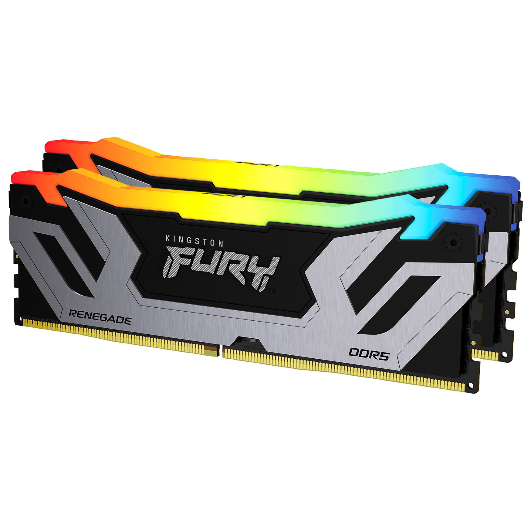 Kingston FURY Renegade RGB 48GB (2x24GB) DDR5 C40 8400MHz CUDIMM Dual Channel Kit - Black/Silver