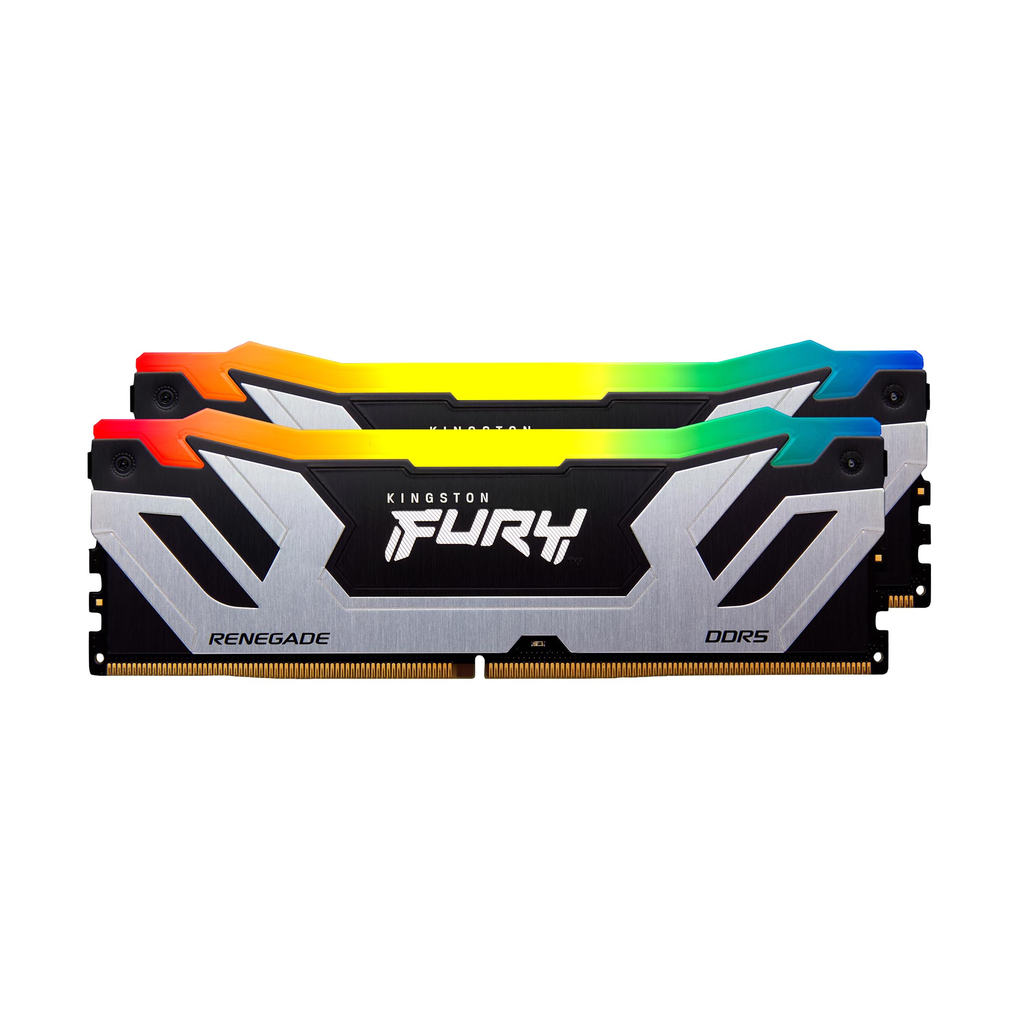 Kingston FURY Renegade RGB 48GB (2x24GB) DDR5 C40 8400MHz CUDIMM Dual Channel Kit - Black/Silver