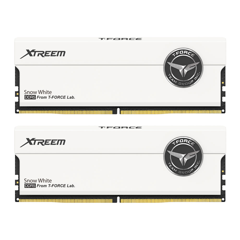 Team Group - TeamGroup Xtreem 48GB (2X24GB) DDR5 PC5-60800C36 7600MHz Dual Channel Kit - White