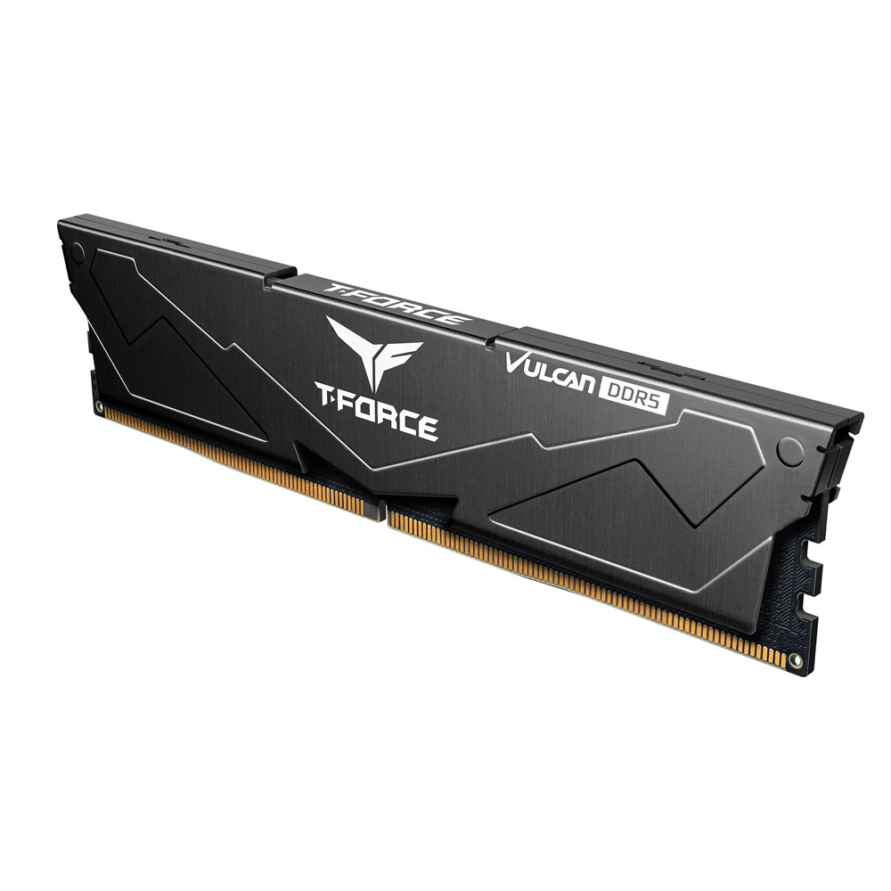 Team Group - TeamGroup Vulcan 32GB (2X16GB) DDR5 PC5-51200C40 6400MHz Dual Channel Kit - Black