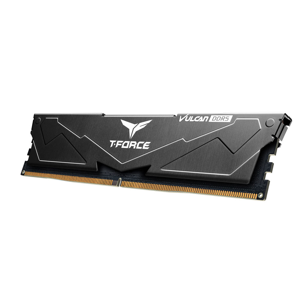 Team Group - TeamGroup Vulcan 32GB (2X16GB) DDR5 PC5-51200C40 6400MHz Dual Channel Kit - Black