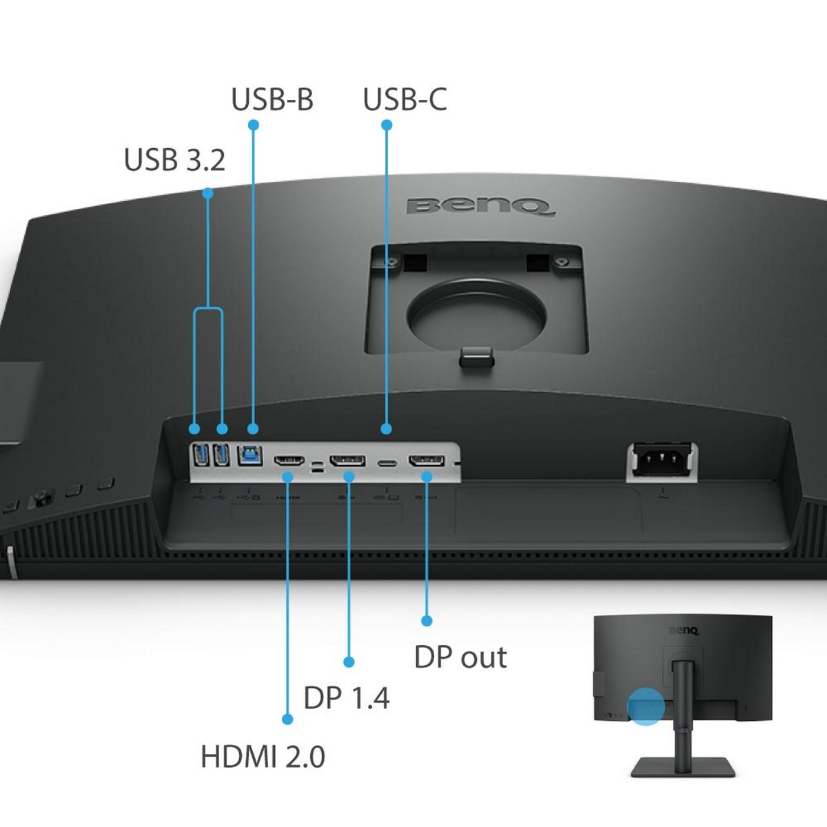 BenQ - BenQ 25" PD2506Q 2560x1440 IPS 60Hz USB-C HDR KVM Professional Design Monitor