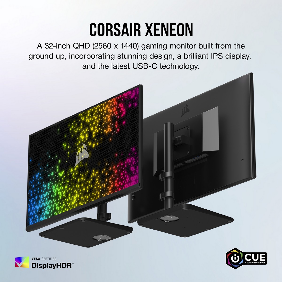 CORSAIR - CORSAIR XENEON 32" 32QHD240 2560x1440 IPS NANO 240Hz 1ms FreeSync HDR600 Widescreen Gaming Monitor