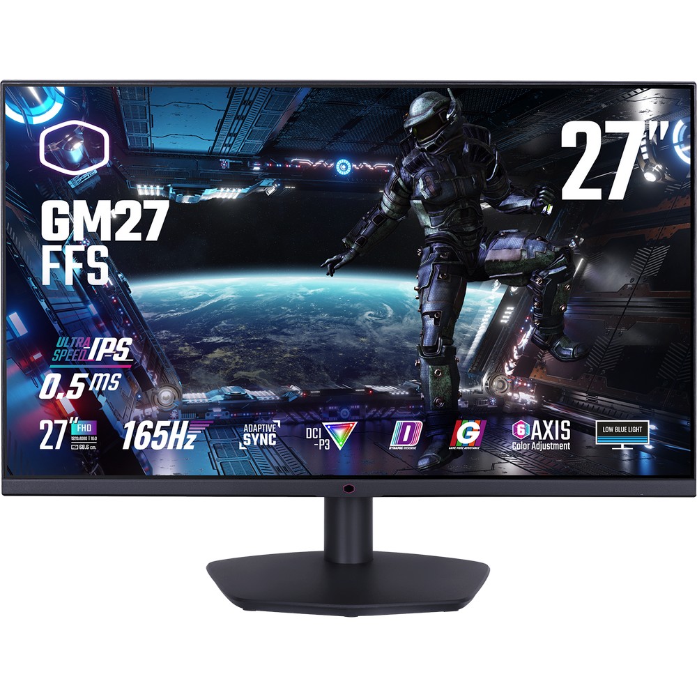 Cooler Master 27" GM27-FFS 1920x1080 IPS 165Hz 1ms FreeSync HDR Widescreen Gaming Monitor