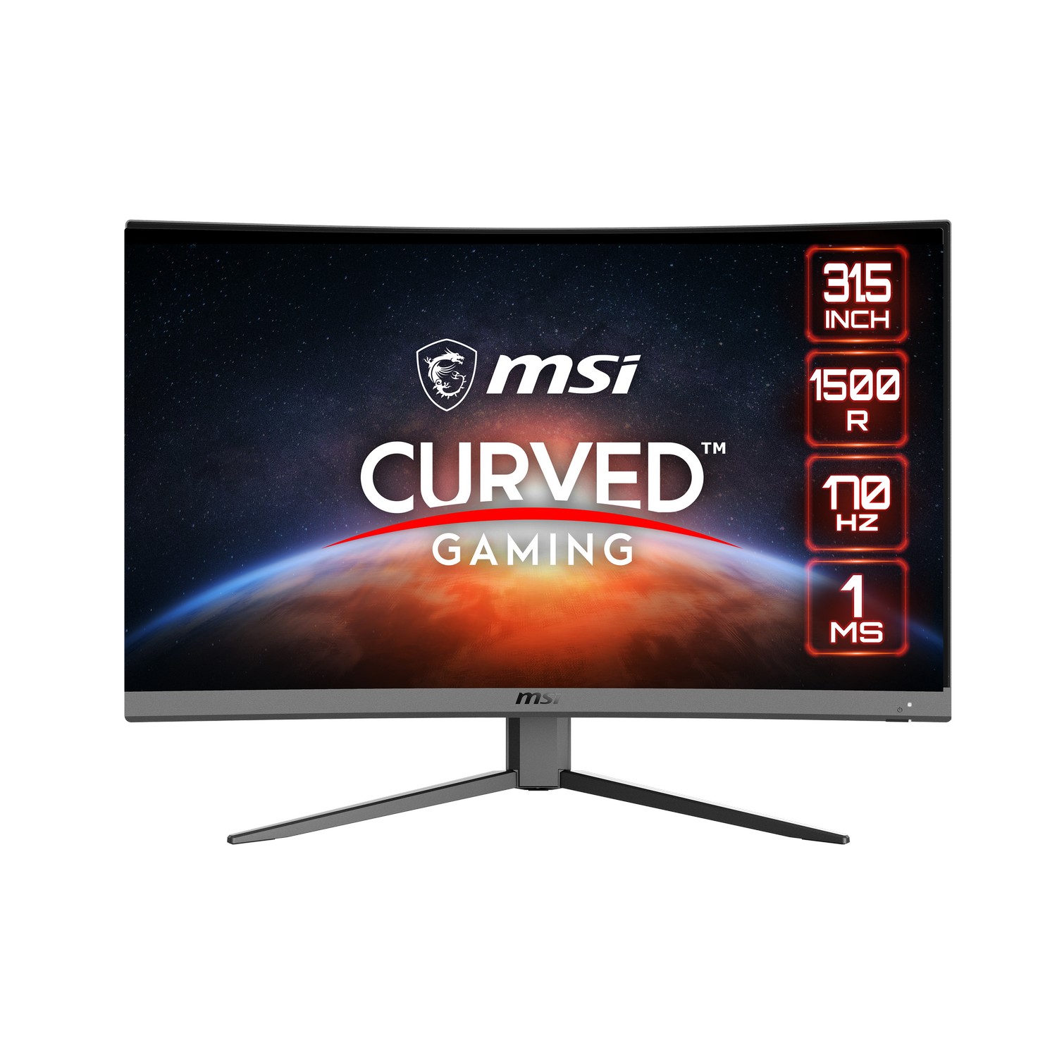 MSI 32" G32CQ4 E2 2560x1440 170Hz VA FreeSync 1ms Curved Widescreen Gaming Monitor