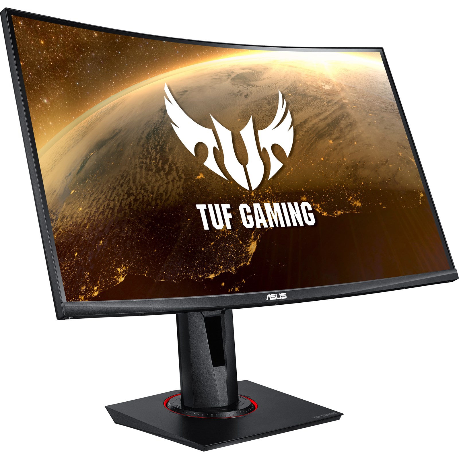 Asus - ASUS 27" TUF Gaming VG27WQ 2560x1440 VA 165Hz 1ms FreeSync HDR400 Curved Widescreen LED Backlit Gami