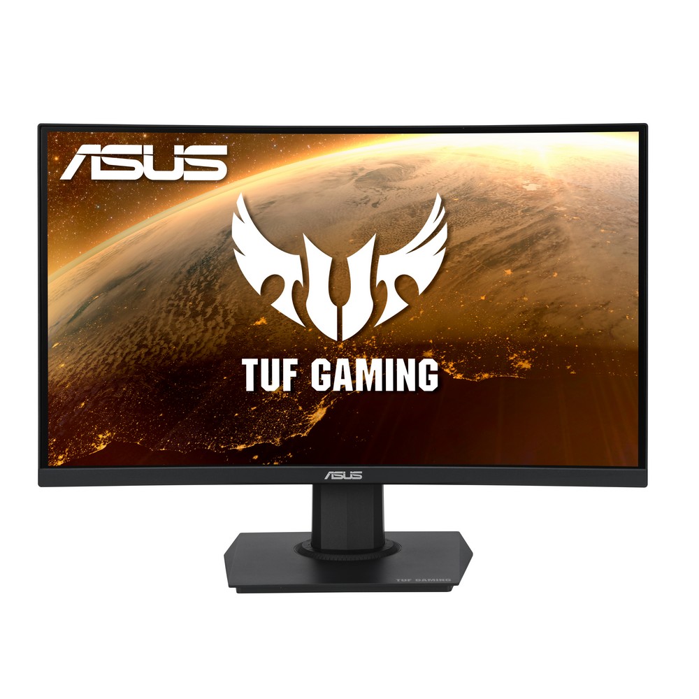 Asus - ASUS 24" TUF Gaming VG24VQE 1920x1080 VA 165Hz 1ms FreeSync Premium ELMB Curved Widescreen Gaming Mo