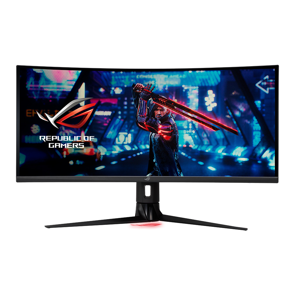 Asus - ASUS 34" ROG Strix XG349C 3440x1440 IPS 180Hz 1ms FreeSync/G-Sync Curved LED Backlit Widescreen Gami