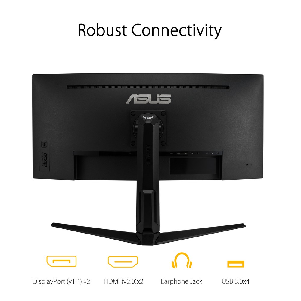 Asus - ASUS 34" TUF Gaming VG34VQL1B 3440x1440 VA 165Hz 1ms FreeSync Curved Widescreen Gaming Monitor