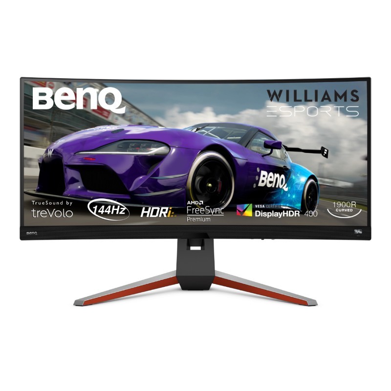 BenQ - BenQ MOBIUZ EX3415R 34" WQHD 144Hz 1ms, FreeSync Premium, HDR IPS 1900R Ultrawide Curved Gaming Monitor