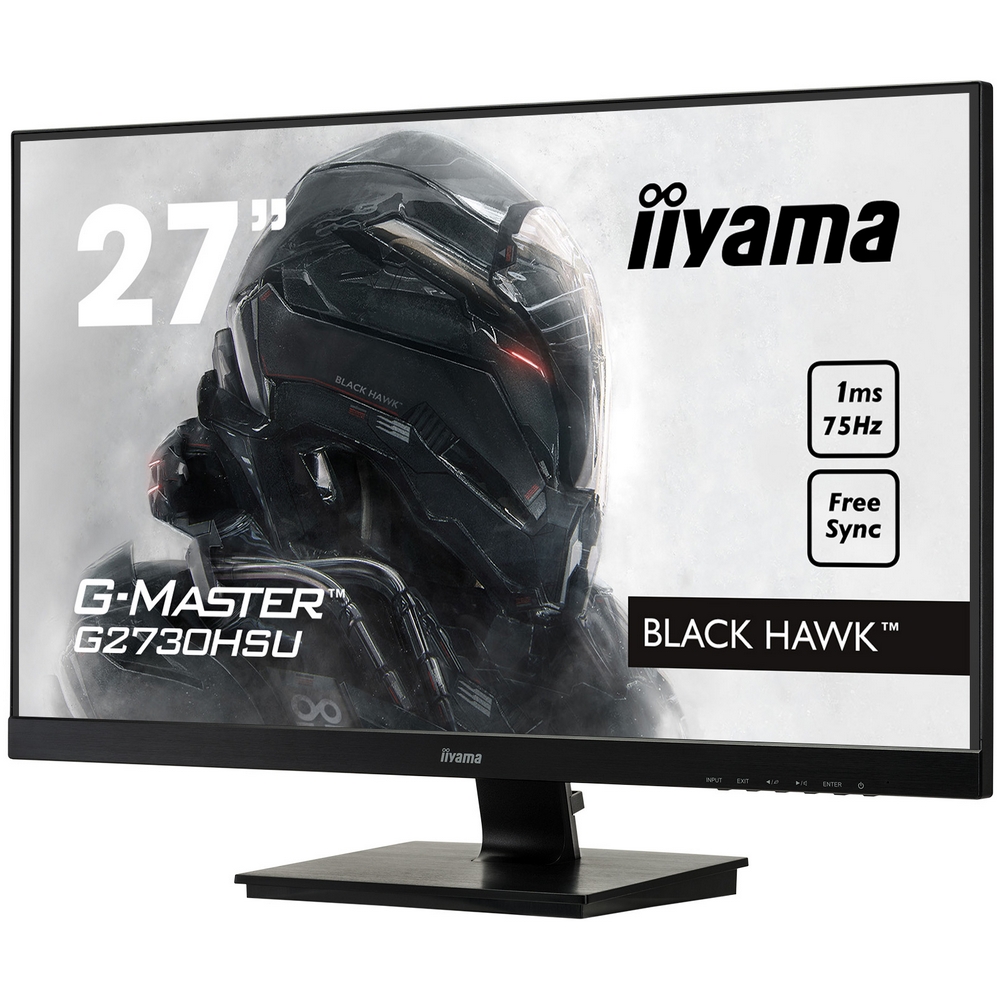 Iiyama - Iiyama 27" G-Master G2730HSU-B1 1920x1080 75Hz TN 1ms FreeSync Widescreen Gaming Monitor