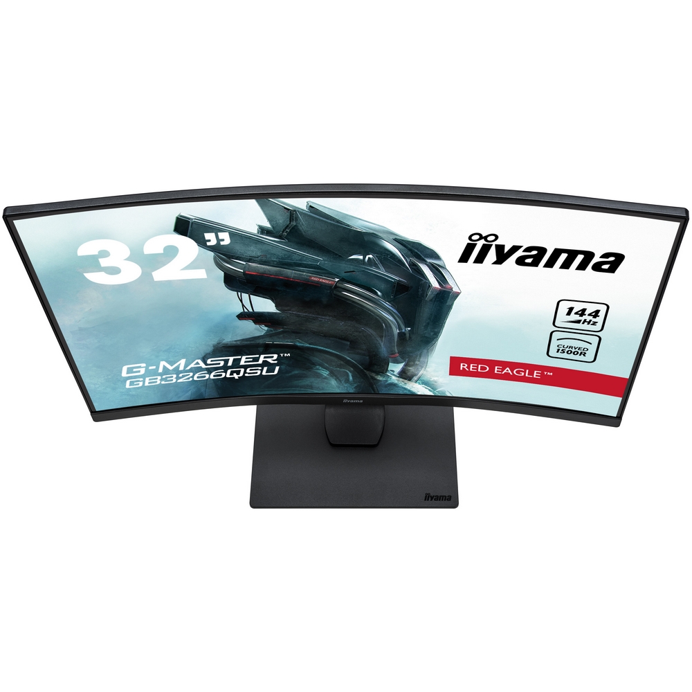 Iiyama - Iiyama 32" G-Master GB3266QSU-B1 2560x1440 VA 144Hz FreeSync 1ms Curved LED Gaming Monitor