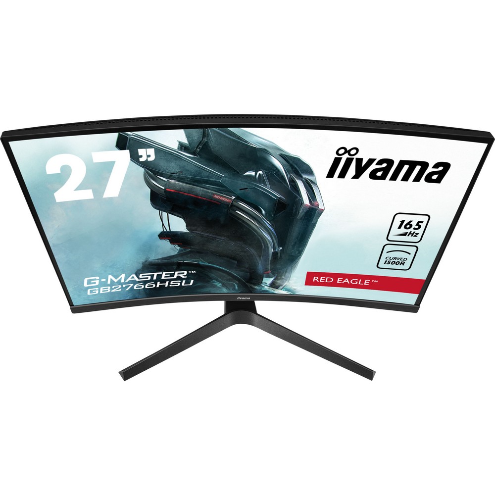 Iiyama - iiyama 27" GB2766HSU-B1 1920x1080 VA 165Hz 1ms FreeSync Premium Curved LED Backlit Widescreen Gaming