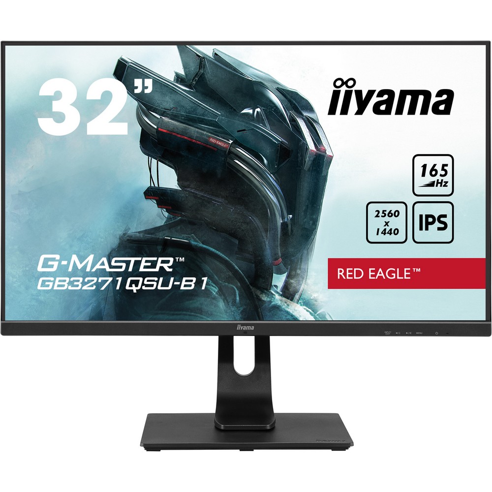 Iiyama - iiyama 32" GB3271QSU-B1 2560x1440 IPS 165Hz 1ms FreeSync Premium Widescreen LED Backlit Gaming Monit