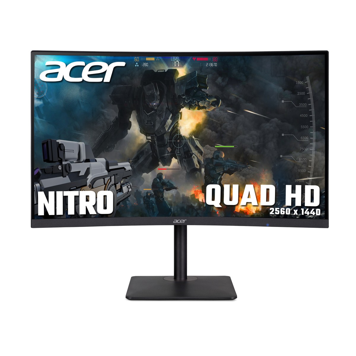 Acer Nitro 27" XZ273U 2560x1440 VA 240Hz 1ms FreeSync HDR400 Widescreen Curved Gaming Monitor