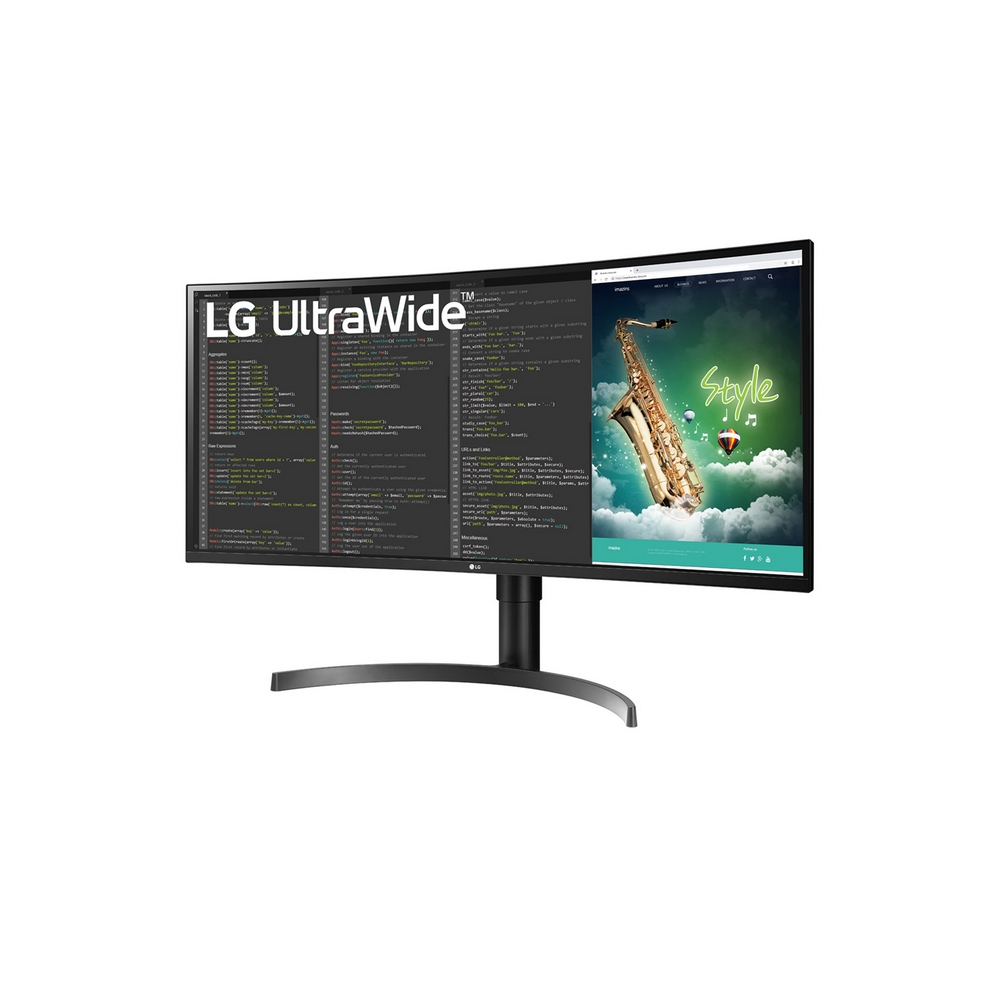 LG - LG 35" 35WN75CP-B 3440x1440 VA 100Hz FreeSync sRGB99 HDR10 Curved LED Backlit Ultrawide Gaming Monito