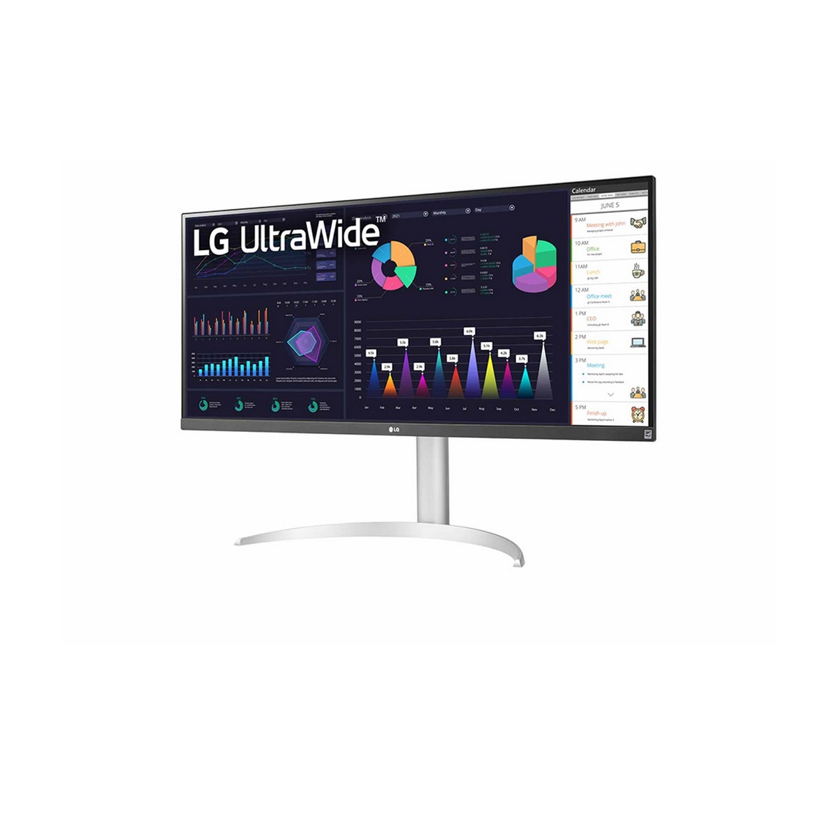 LG - LG 34" 34WQ650-W 2560x1080 IPS 100Hz FreeSync HDR Widescreen Gaming Monitor