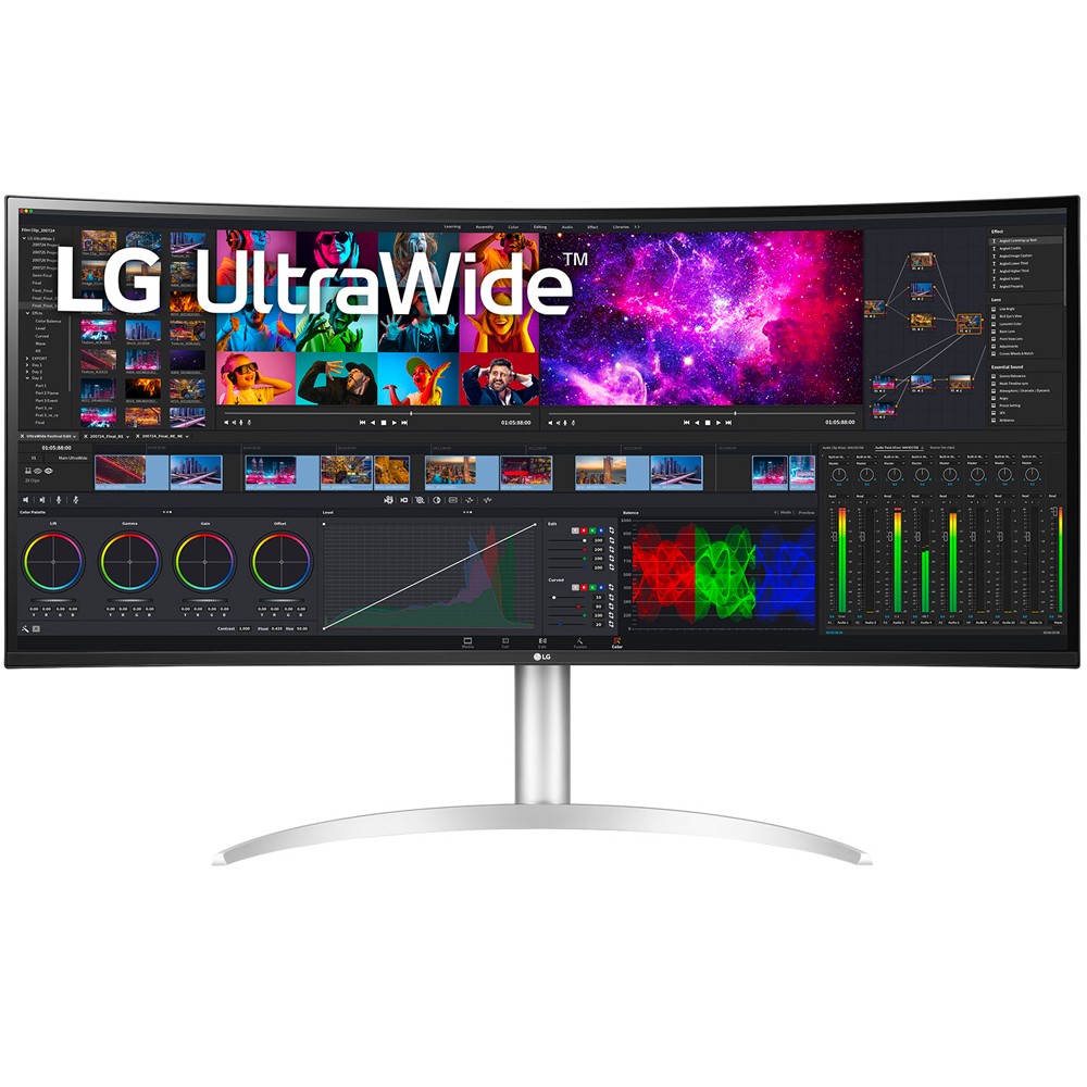 LG 40" 40WP95CP-W 5120x2160 NANO IPS 72Hz 5ms FreeSync Curved Widescreen Gaming Monitor