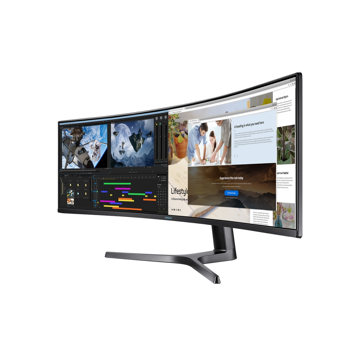 Samsung Gaming Monitors, LED, QLED, Curved Screens