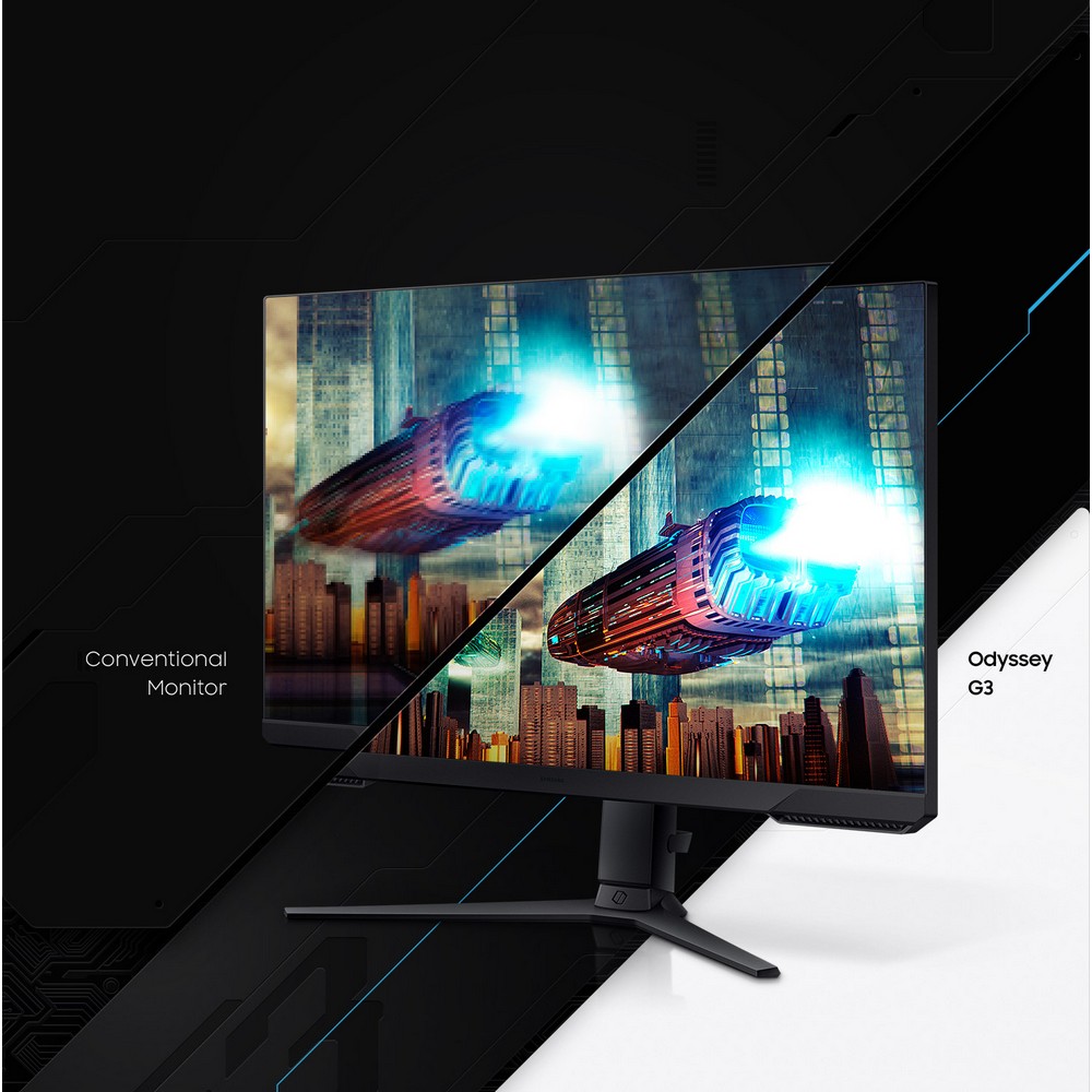 Samsung - Samsung 27" Odyssey G3 LS27AG320NUXXU 1920x1080 VA 165Hz 1ms FreeSync Premium Gaming Monitor