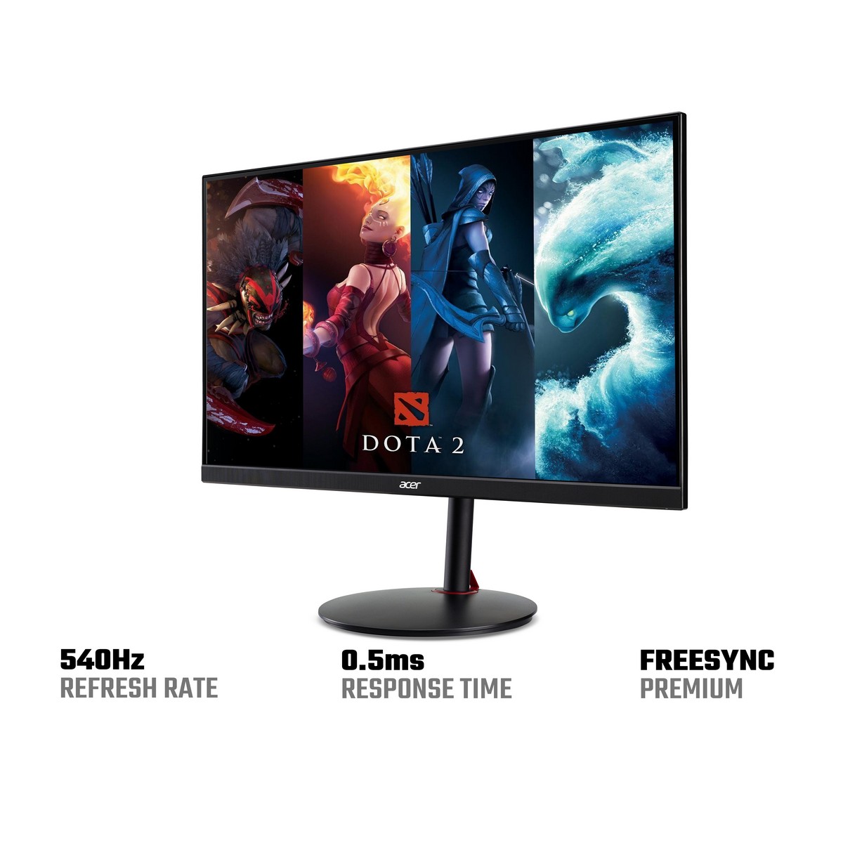 Acer - Acer 24" Nitro XV242Fbmiiprx 1920x1080 TN 540Hz 0.5ms FreeSync Widescreen Gamin