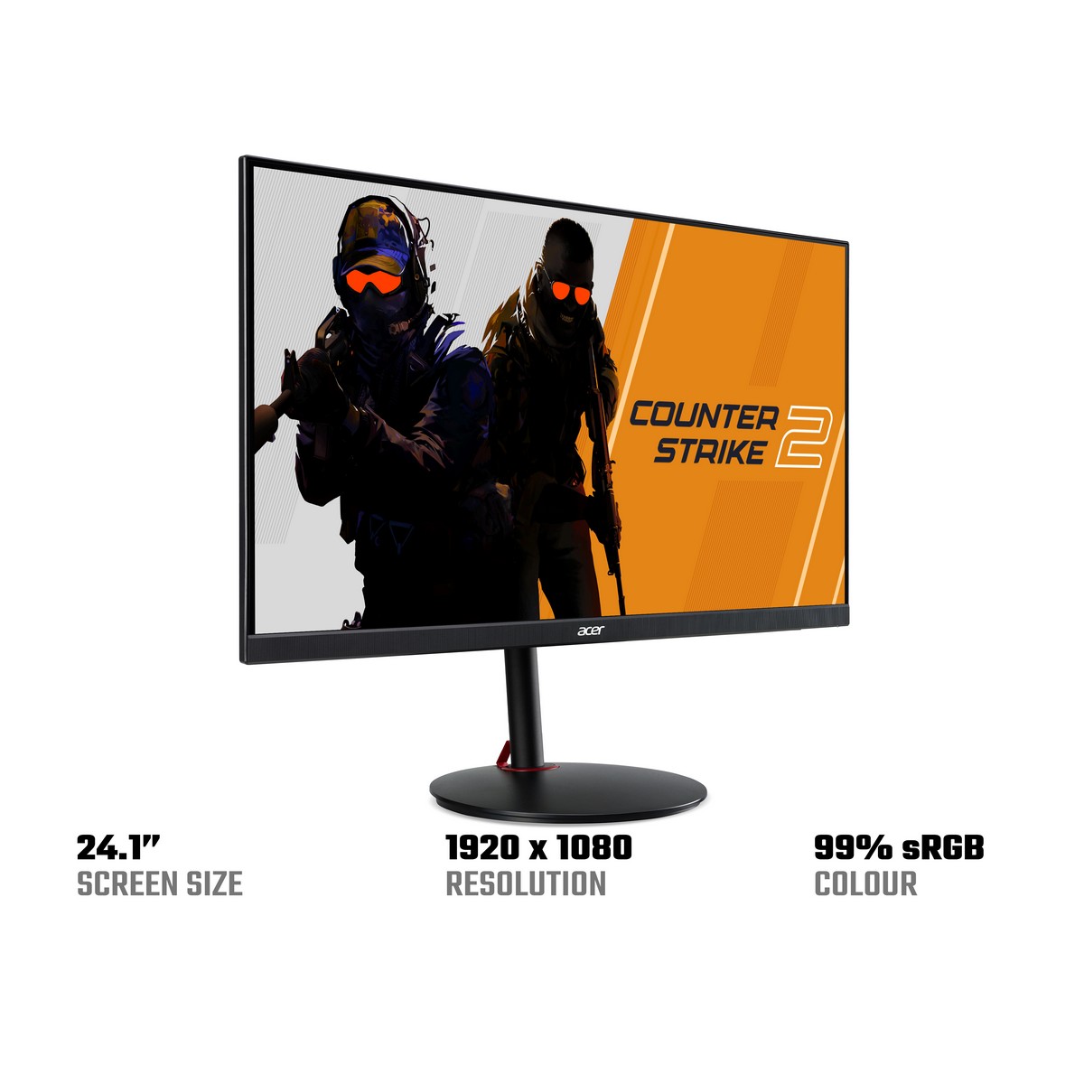 Acer - Acer 24" Nitro XV242Fbmiiprx 1920x1080 TN 540Hz 0.5ms FreeSync Widescreen Gamin