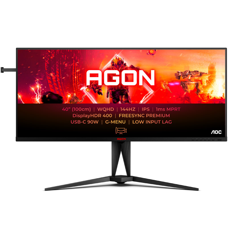 AOC - AOC Agon 40" AG405UXC 3440x1440 IPS 144Hz 1ms Widescreen Ultrawide Gaming Monitor