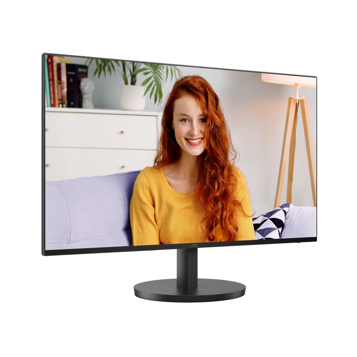 AOC - AOC 24B3HA2 24" 1920x1080 VA 100Hz 1m Widescreen LED Multimedia Monitor - Black