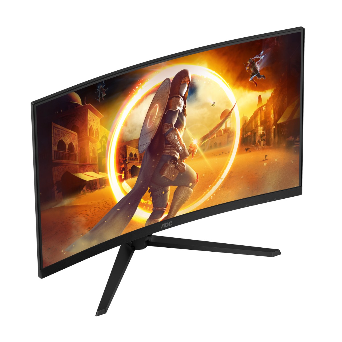 AOC - AOC 32" CQ32G4VE 2560x1440 VA 180Hz 1ms A-Sync Curved Gaming Monitor