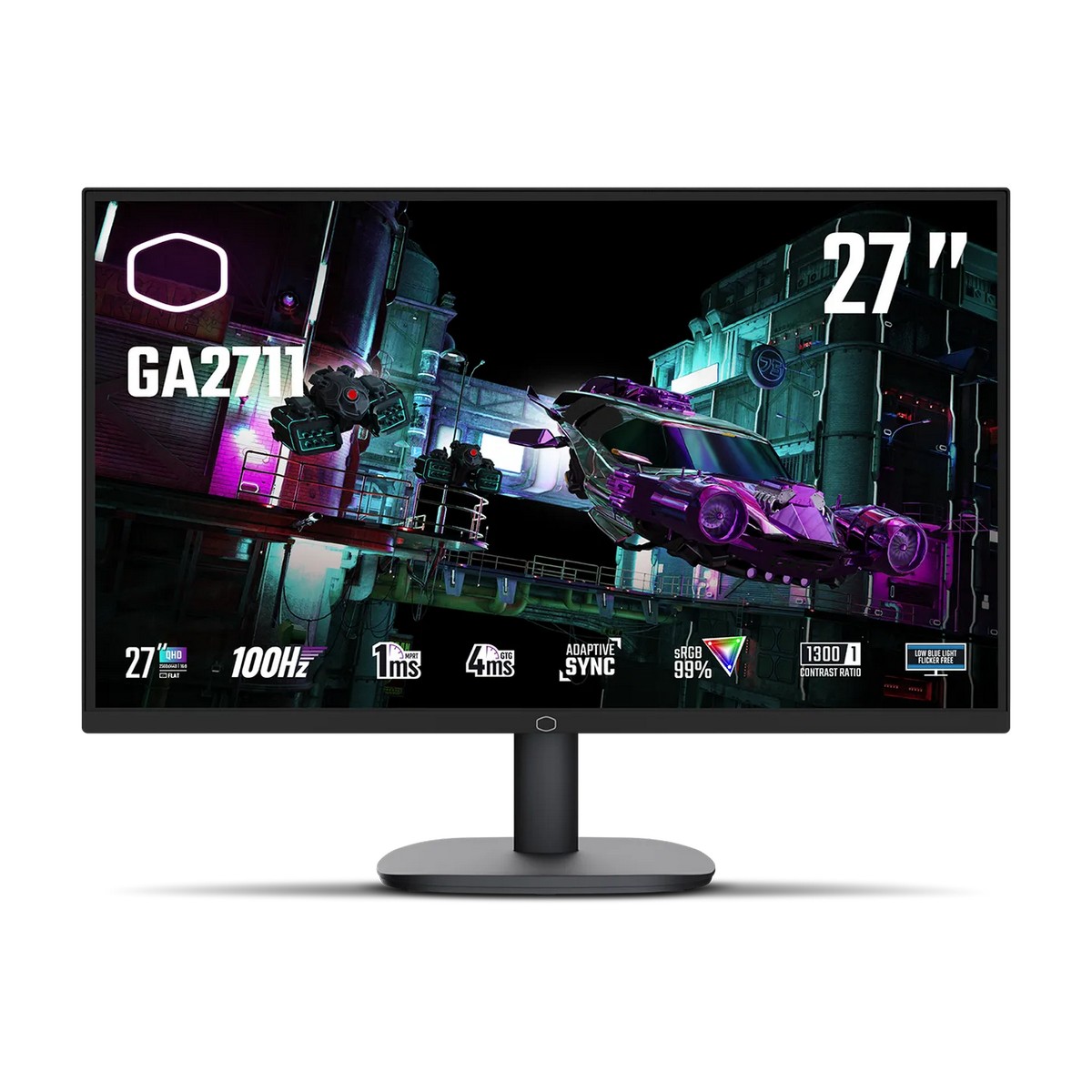 Cooler Master 27" GA2711 2560x1440 IPS 100Hz 1ms A-Sync Widescreen Gaming Monitor