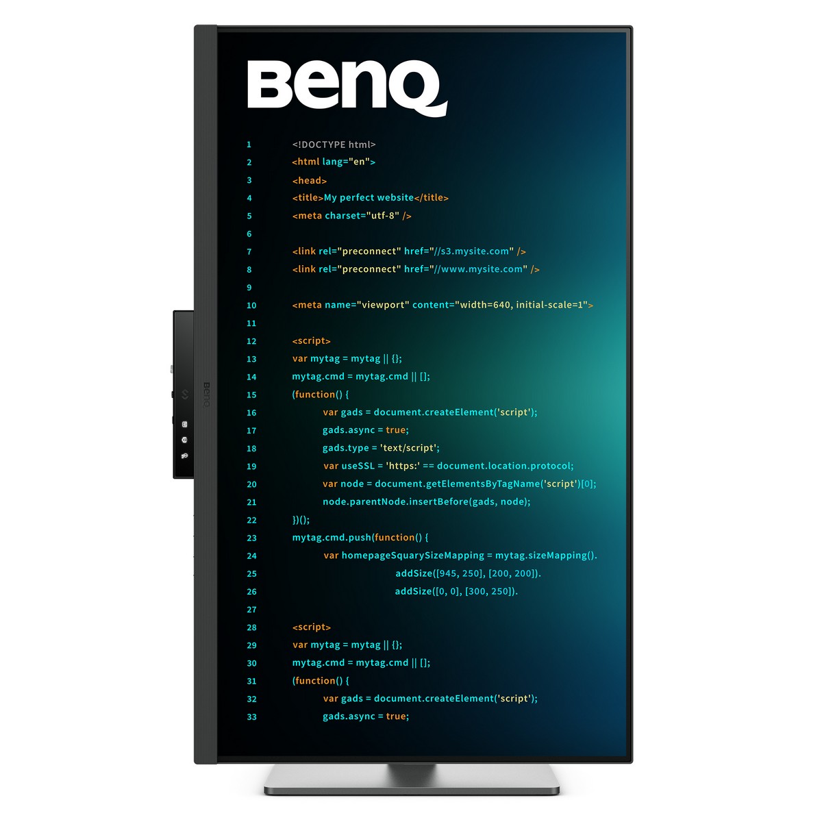 BenQ - BenQ 32" RD320U IPS 3840x2160 IPS 60HZ USB-C HDR10 P3 KVM 28 inch Programming Monitor