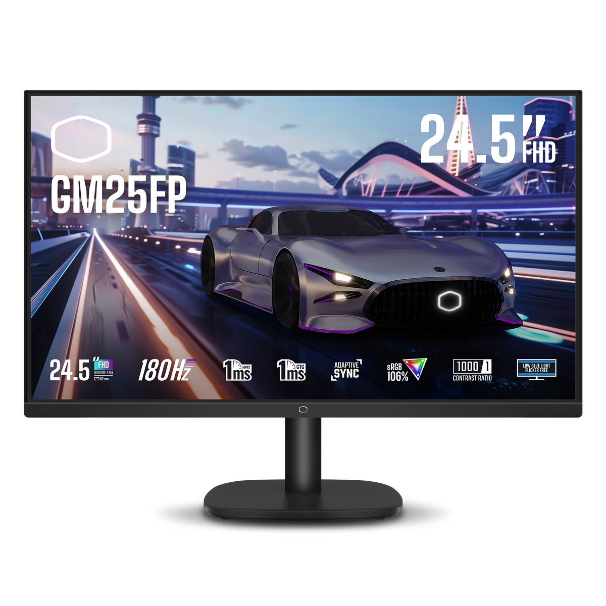 Cooler Master - Cooler Master 25" GM25FP 1920x1080 IPS 180Hz 1ms A-Sync Widescreen Gaming Monitor