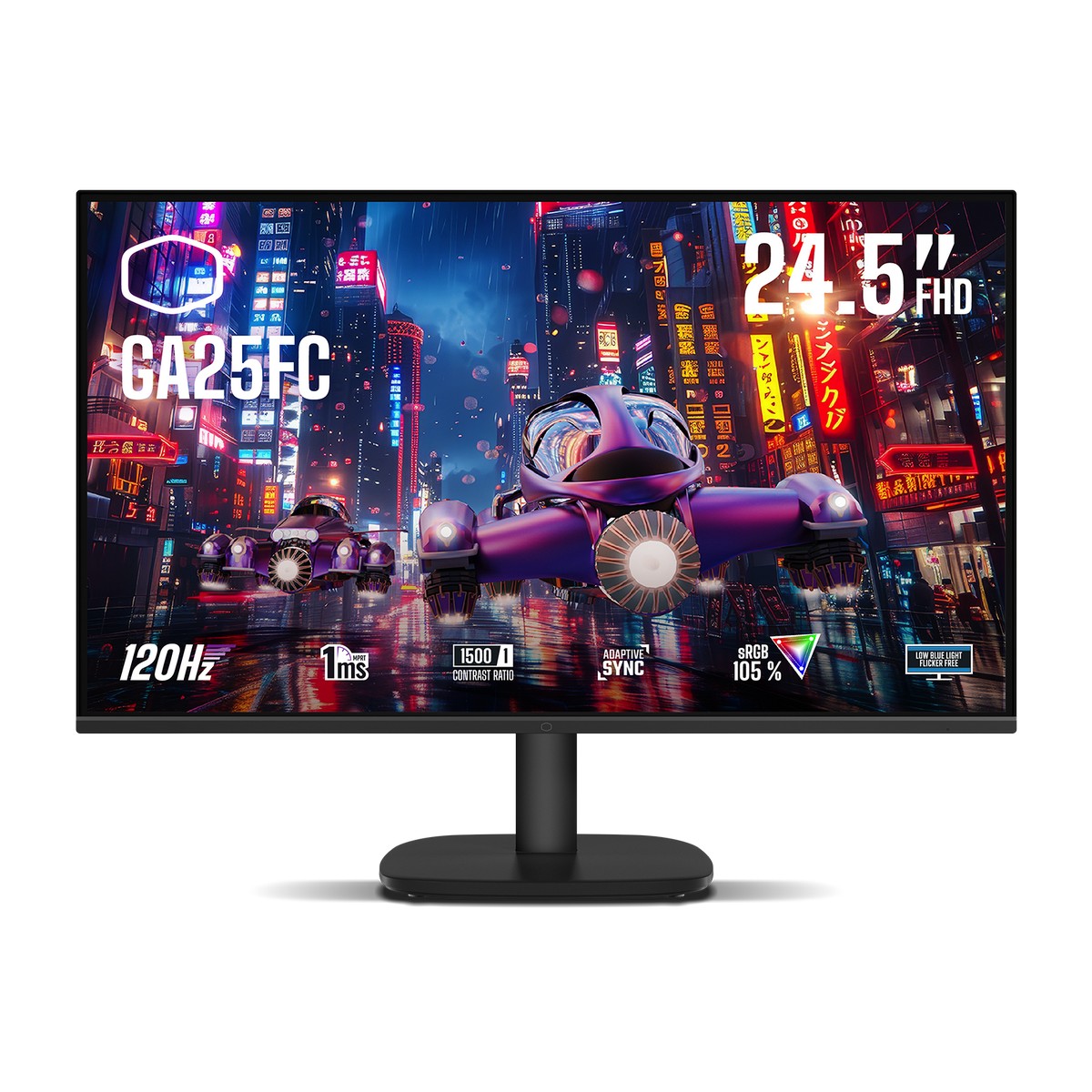 Cooler Master - Cooler Master GA25FC-UK 24.5" 120hz FHD 1920x1080 Widescreen IPS Monitor - Black