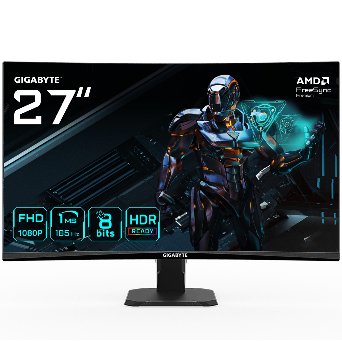 Gigabyte - Gigabyte 27" GS27F-EK 1920x1080 SS IPS 165Hz 1ms FreeSync Widescreen Gaming Monitor