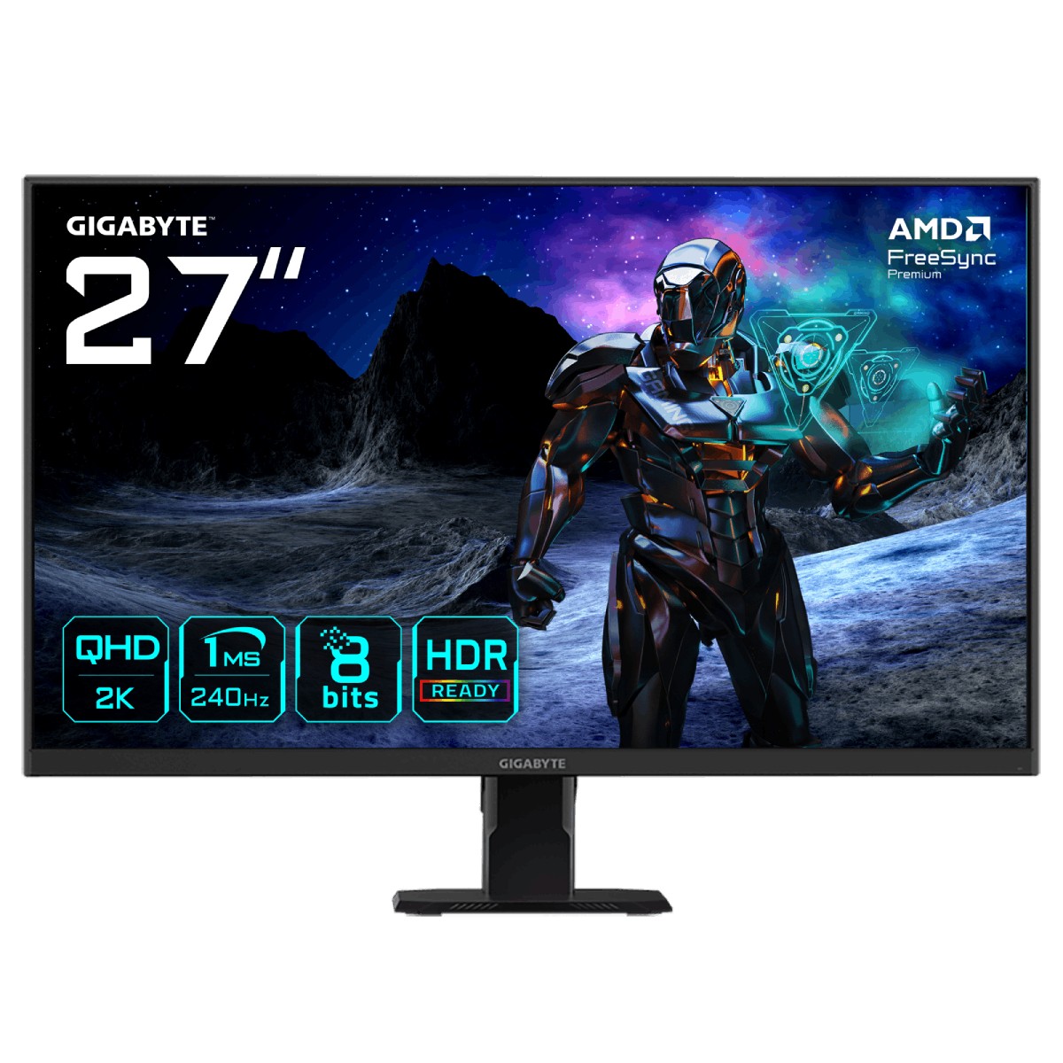 Gigabyte - Gigabyte 27" GS27Q X-EK 2560x1440 SS IPS 240Hz 1ms FreeSync Premium Widescreen Gaming Monitor