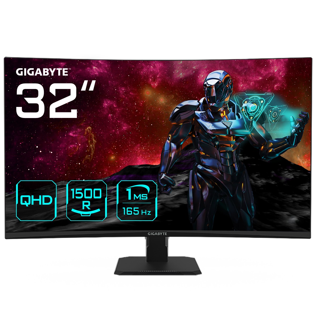 Gigabyte 32" GS32QC 2560x1440 165Hz 1ms FreeSync Curved Widescreen Gaming Monito