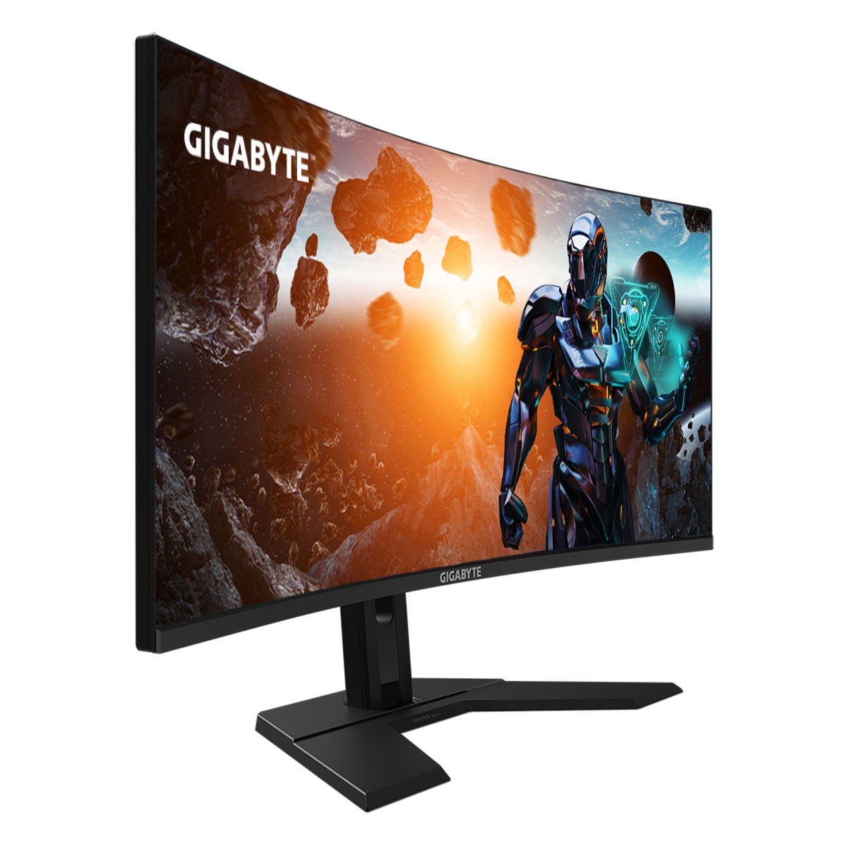 Gigabyte - Gigabyte 34" GS34WQC-EK 3440x1440 VA 120Hz 1ms FreeSync Premium Curved Ultrawide Gaming Monitor