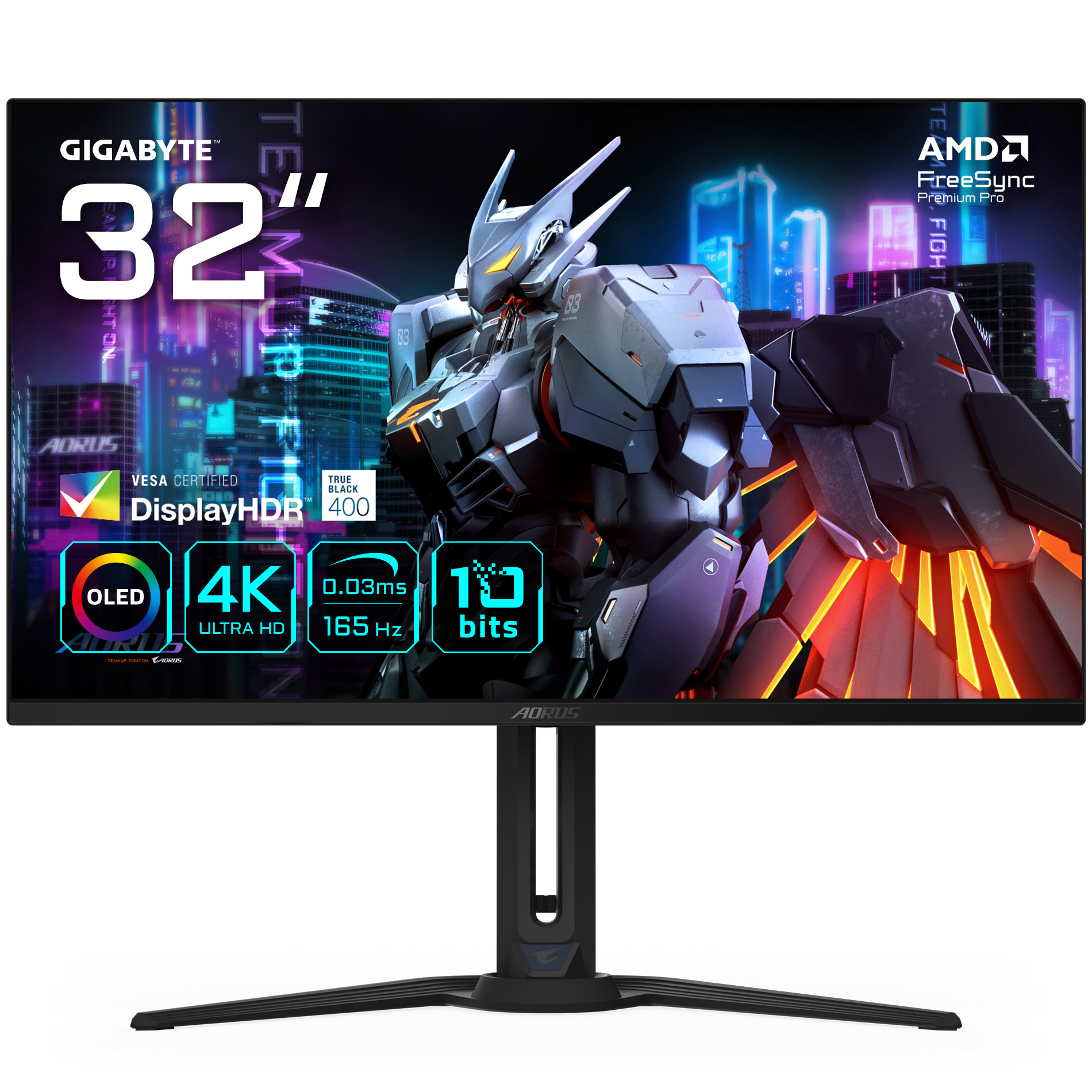 Gigabyte 32" FO32U 3840x2160 OLED 165Hz 0.03ms FreeSync Widescreen Gaming Monitor