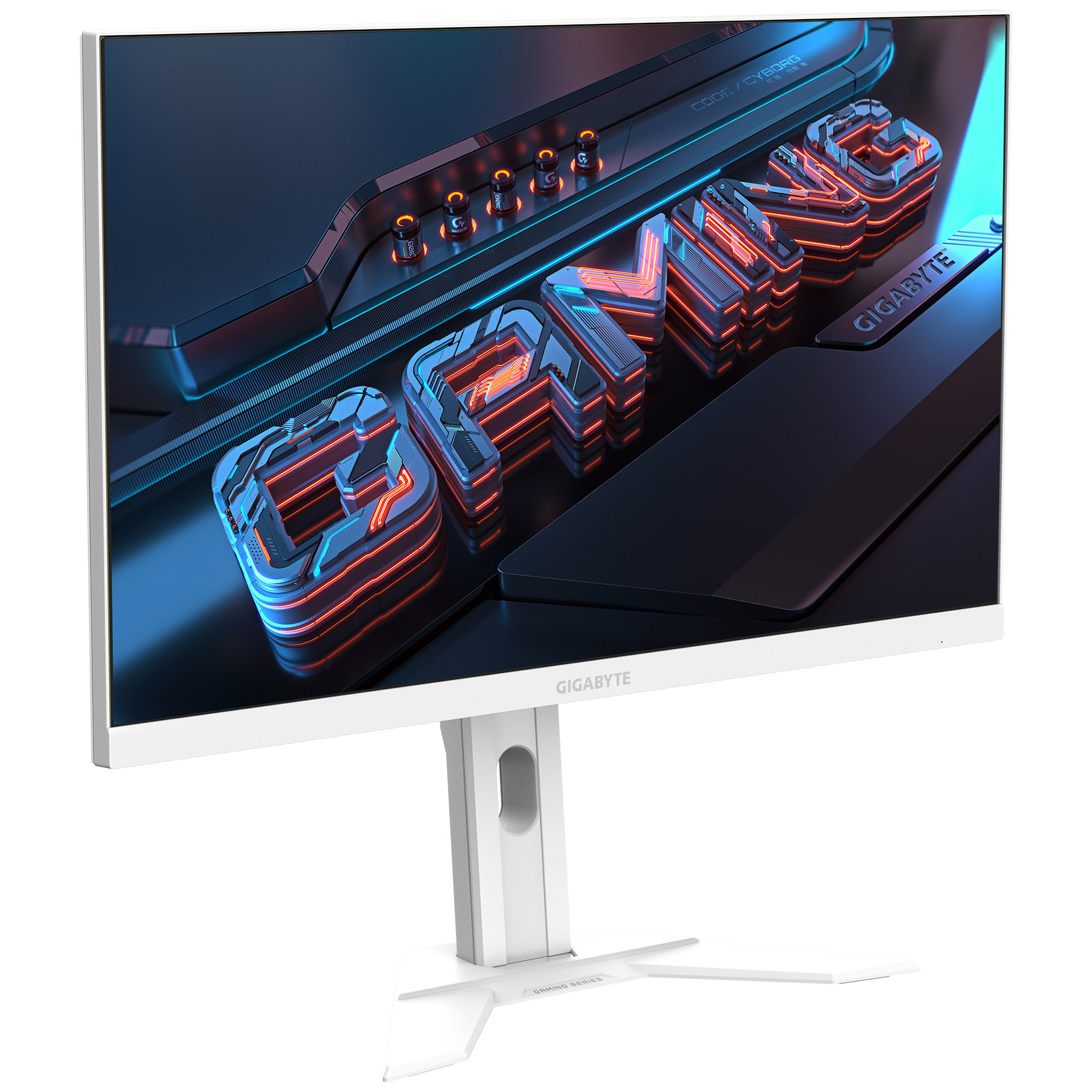 Gigabyte - Gigabyte 27" M27QA ICE 2560x1440 SS IPS 180Hz 1ms FreeSync KVM Switch LED Backlit Gaming Monitor