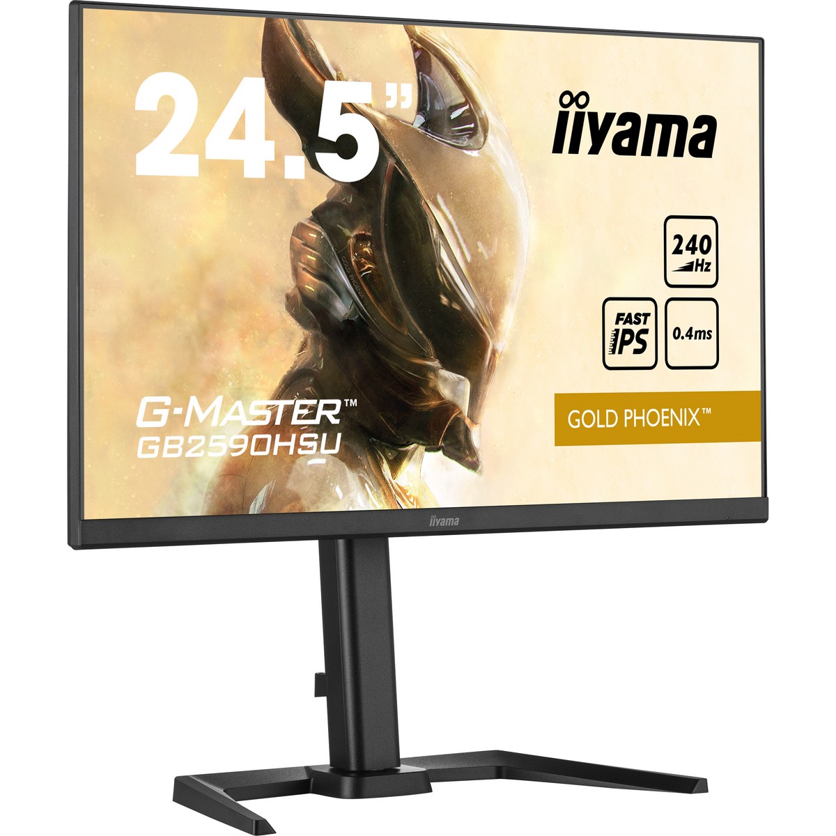 Iiyama - iiyama 25" G-Master GB2590HSU-B5 1920x1080 FLC IPS 240Hz 0.4ms FreeSync HDR400 Widescreen Gaming Monitor
