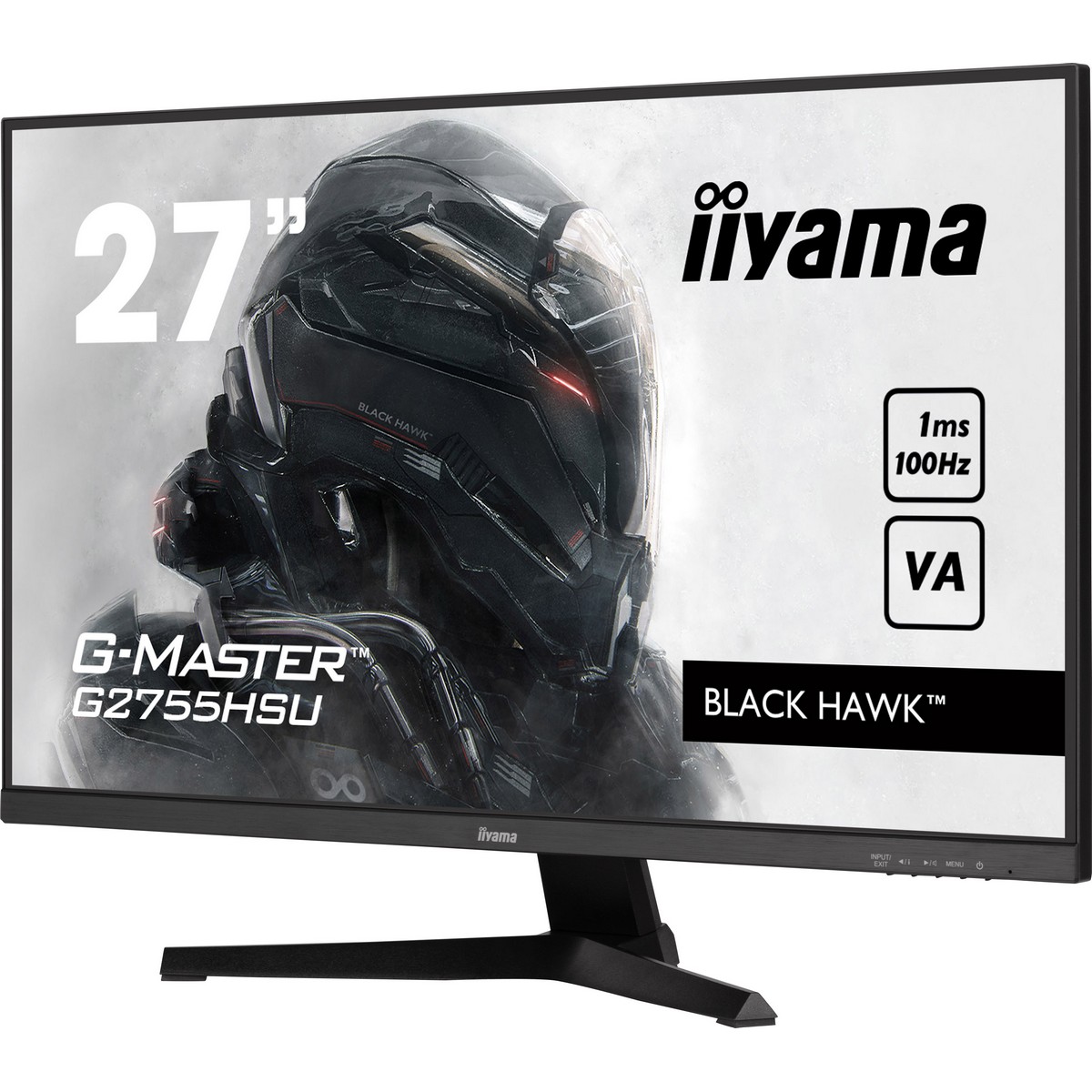 Iiyama - iiyama 27" G-Master G2755HSU-B1 1920x1080 VA 100Hz 1ms FreeSync Widescreen Gaming Monitor