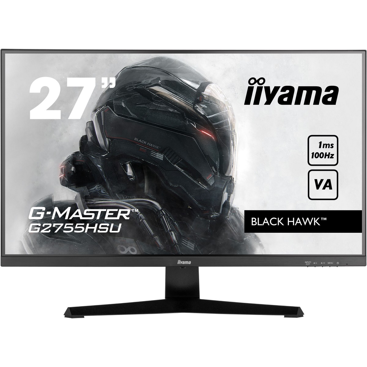 Iiyama - iiyama 27" G-Master G2755HSU-B1 1920x1080 VA 100Hz 1ms FreeSync Widescreen Gaming Monitor