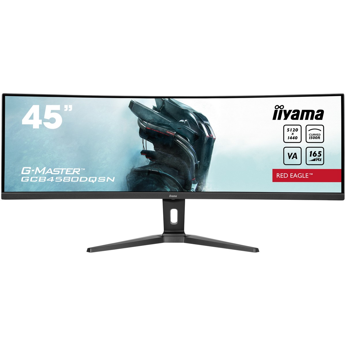 Iiyama - iiyama 45" G-Master GCB4580DQSN-B1 5120x1440 VA 165Hz Curved Ultrawide Gaming Monitor